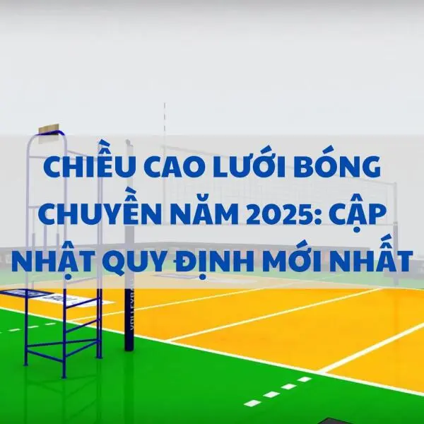 Chiều cao lưới bóng chuyền năm 2025: Cập nhật quy định mới nhất