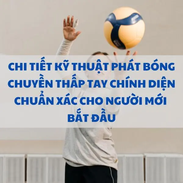 Chi tiết kỹ thuật phát bóng chuyền thấp tay chính diện chuẩn xác cho người mới bắt đầu