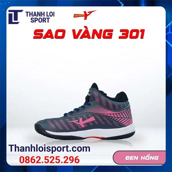 giay-bong-chuyen-sao-vang-301-den-hong-3-2