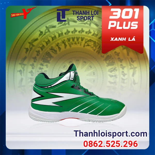 giay-bong-chuyen-sao-vang-301-plus-xanh-la-3