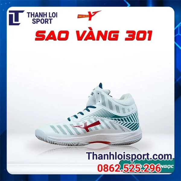 giay-bong-chuyen-sao-vang-301-trang-xanh-ngoc-3
