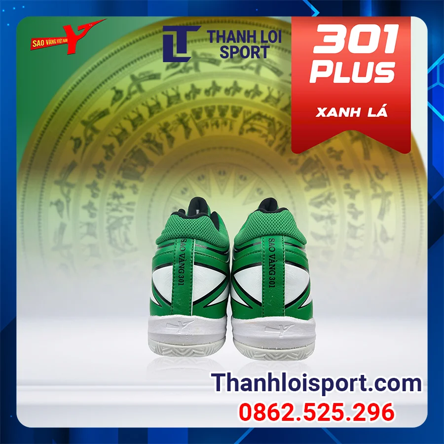 giay-bong-chuyen-sao-vang-301-plus-xanh-la-5