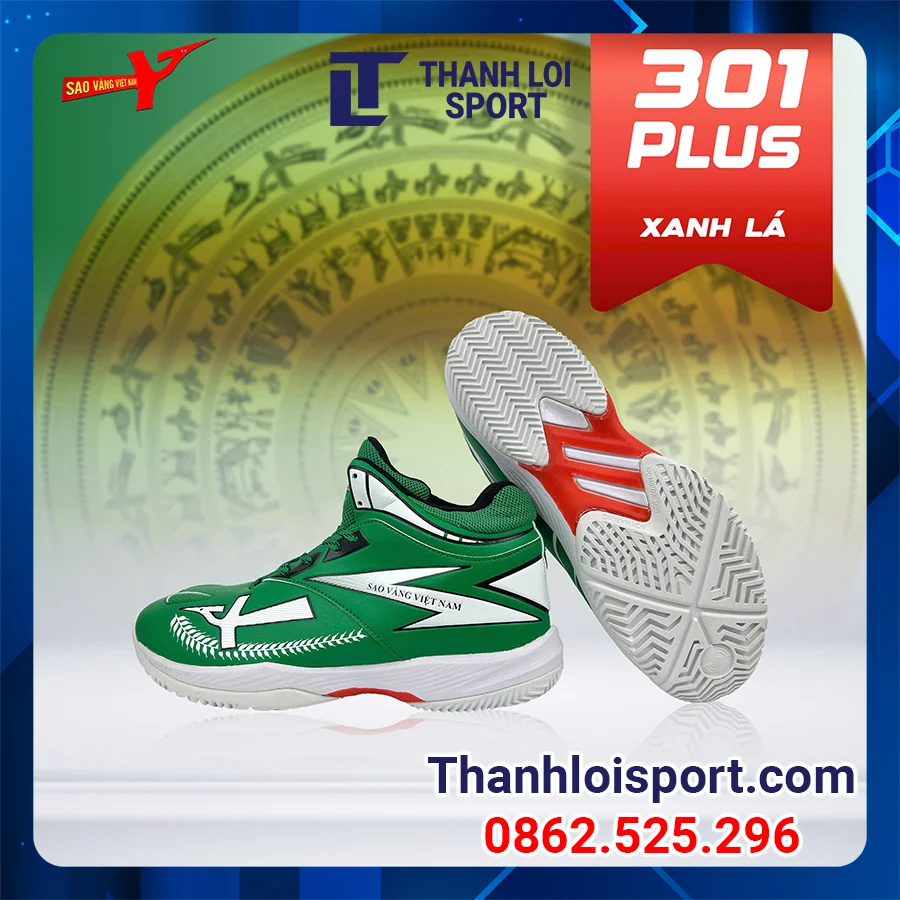 giay-bong-chuyen-sao-vang-301-plus-xanh-la-6