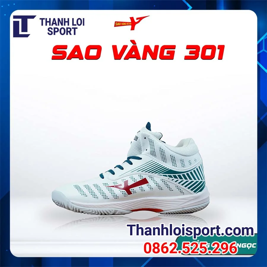 giay-bong-chuyen-sao-vang-301-trang-xanh-ngoc-3
