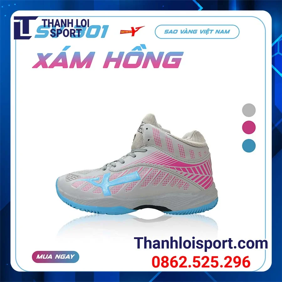 giay-bong-chuyen-sao-vang-301-Xam-hong-3